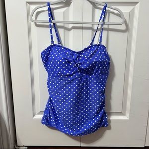 CROFT & BARROW BLUE SWIM TANK | XL